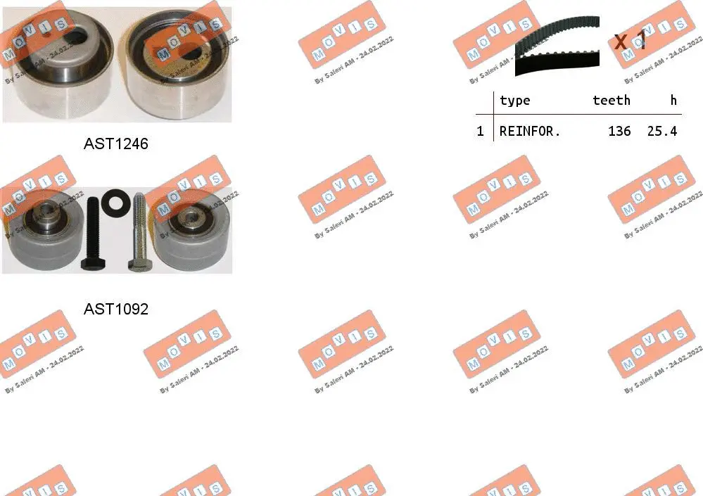 Timing Belt Kit (ASTK1017)