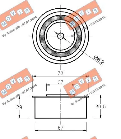 Deflection/Guide Pulley, timing belt