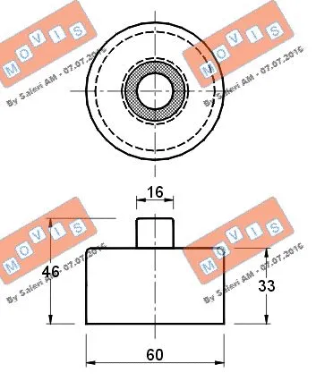 Deflection/Guide Pulley, timing belt