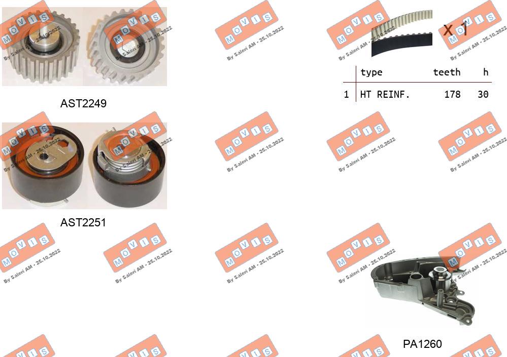 Water Pump & Timing Belt Kit (ASTK0925PA)