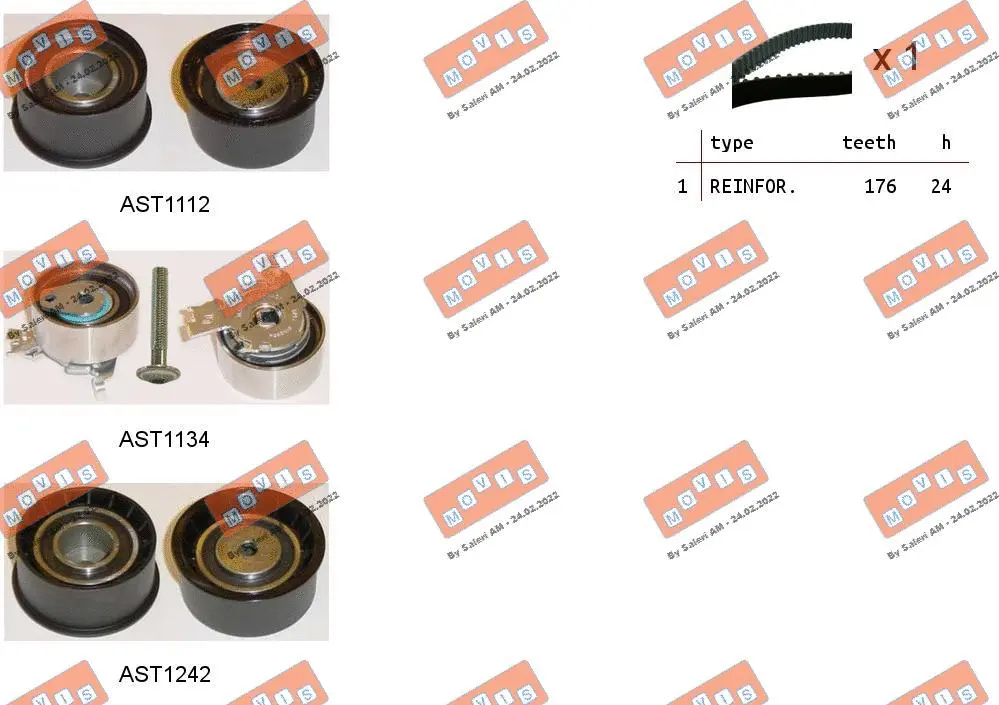 Timing Belt Kit (ASTK1046)