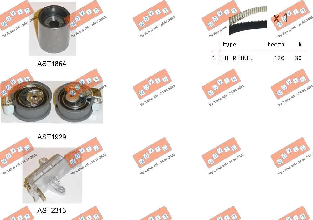 Timing Belt Kit (ASTK0951C)