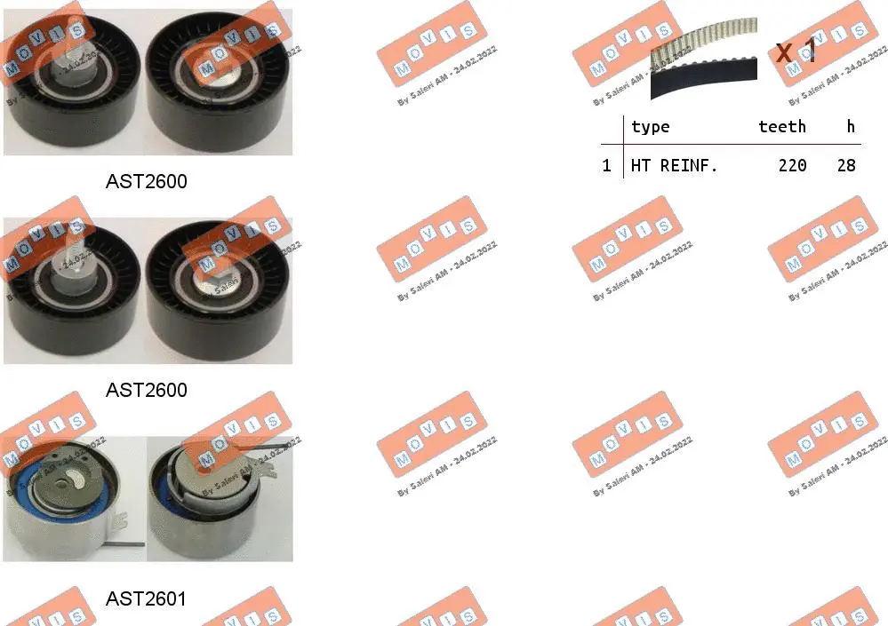 Timing Belt Kit (ASTK1067)