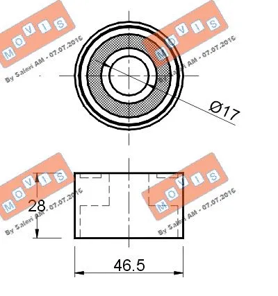 Deflection/Guide Pulley, timing belt