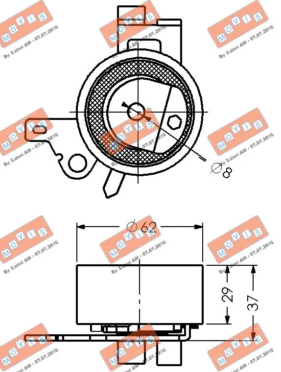 Tensioner Pulley, timing belt