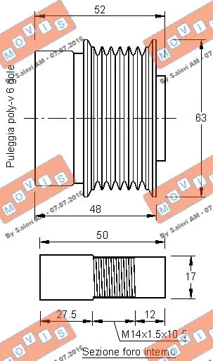 Alternator Freewheel Clutch