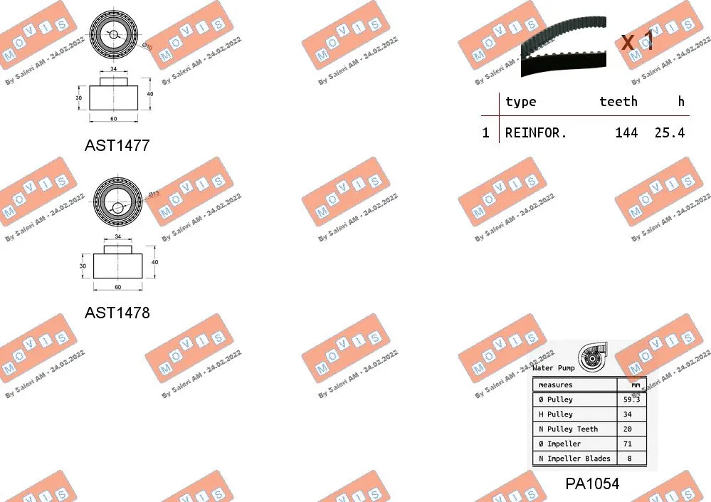 Water Pump & Timing Belt Kit