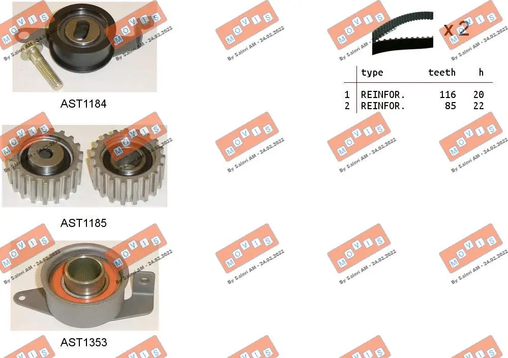 Timing Belt Kit (ASTK0820)