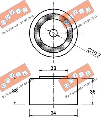 Deflection/Guide Pulley, timing belt