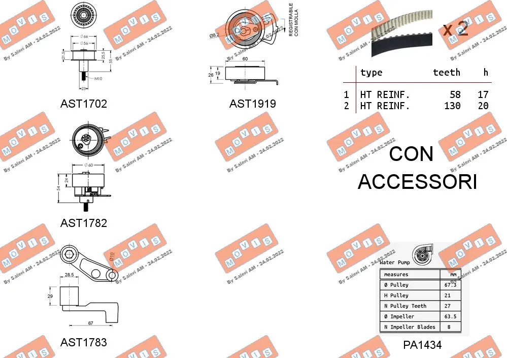 Water Pump & Timing Belt Kit