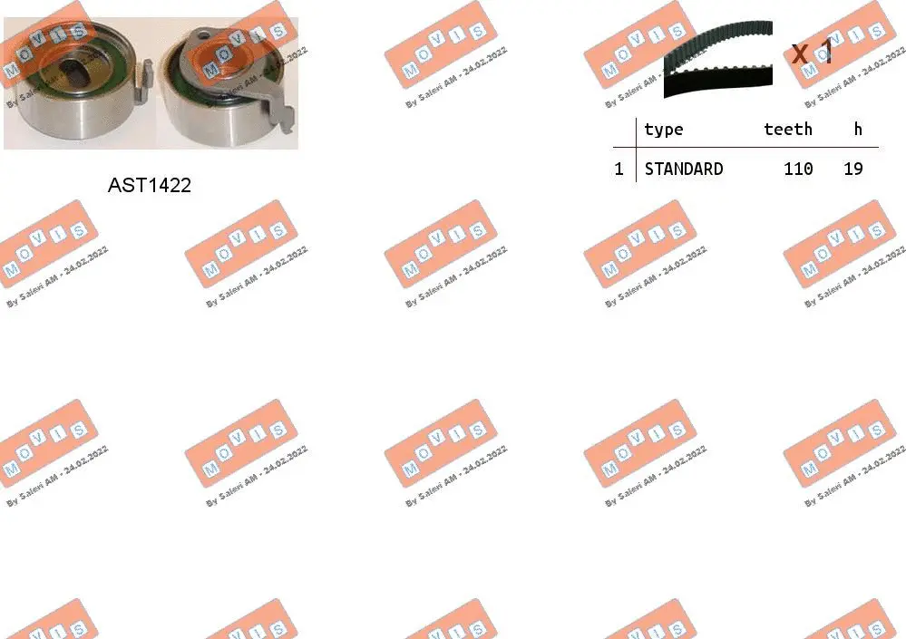 Timing Belt Kit (ASTK1273)