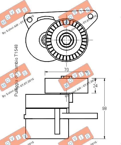 Belt Tensioner, V-ribbed belt