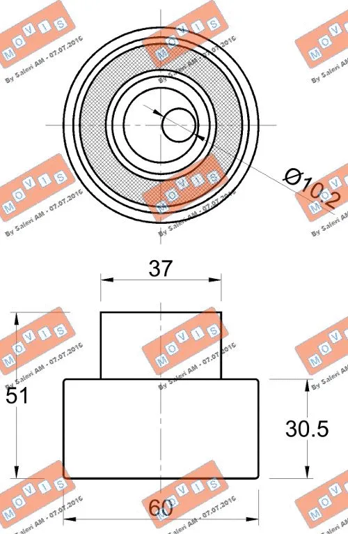 Tensioner Pulley, timing belt
