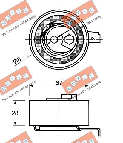 Tensioner Pulley, timing belt