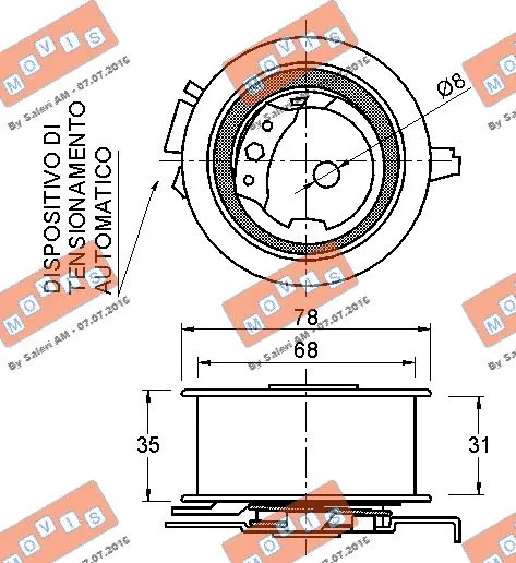 Tensioner Pulley, timing belt