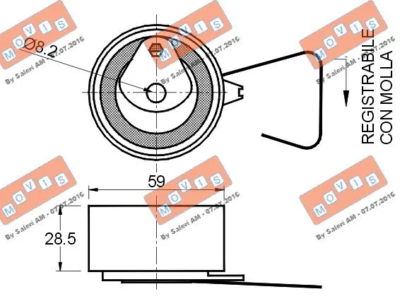 Tensioner Pulley, timing belt