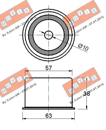 Deflection/Guide Pulley, timing belt