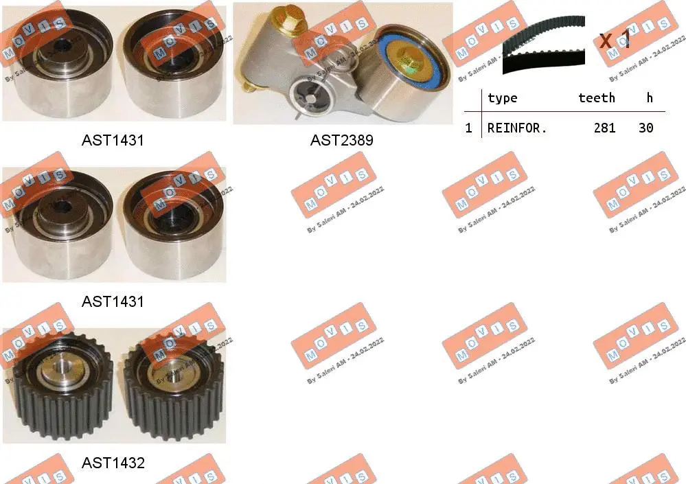 Timing Belt Kit (ASTK1255)