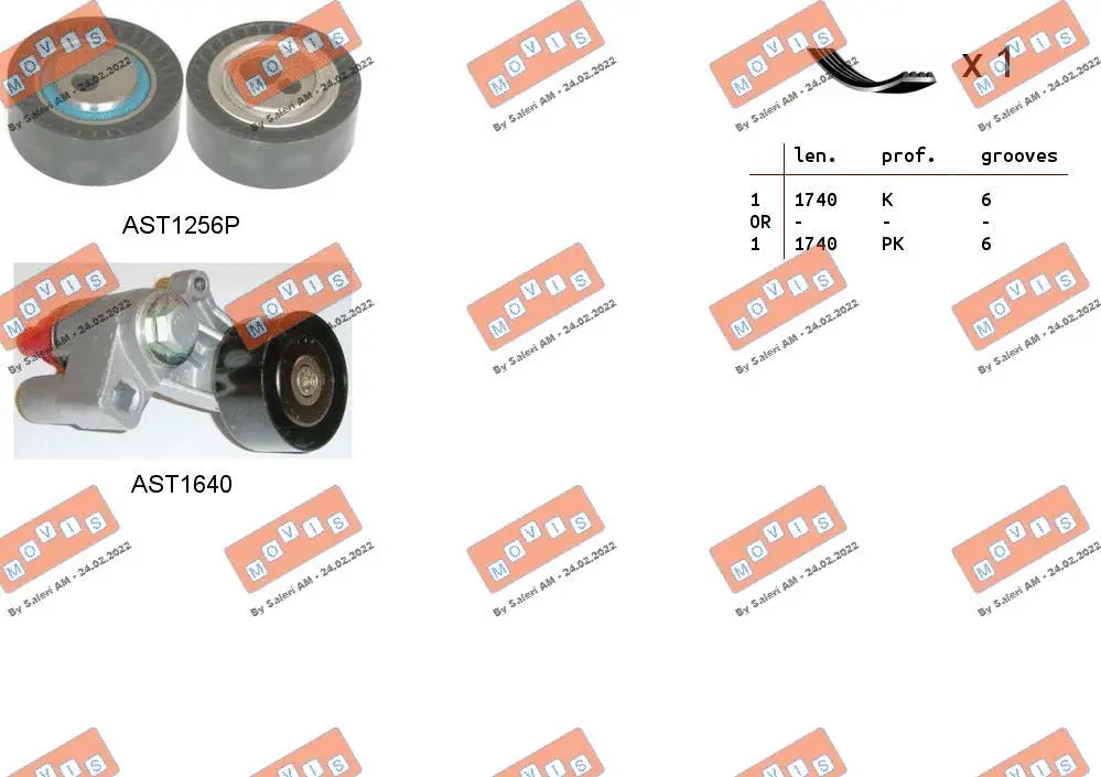 V-Ribbed Belt Set (ASTA0090)