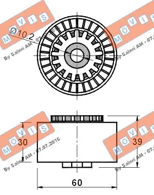 Belt Tensioner, V-ribbed belt