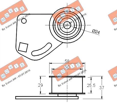 Tensioner Pulley, timing belt