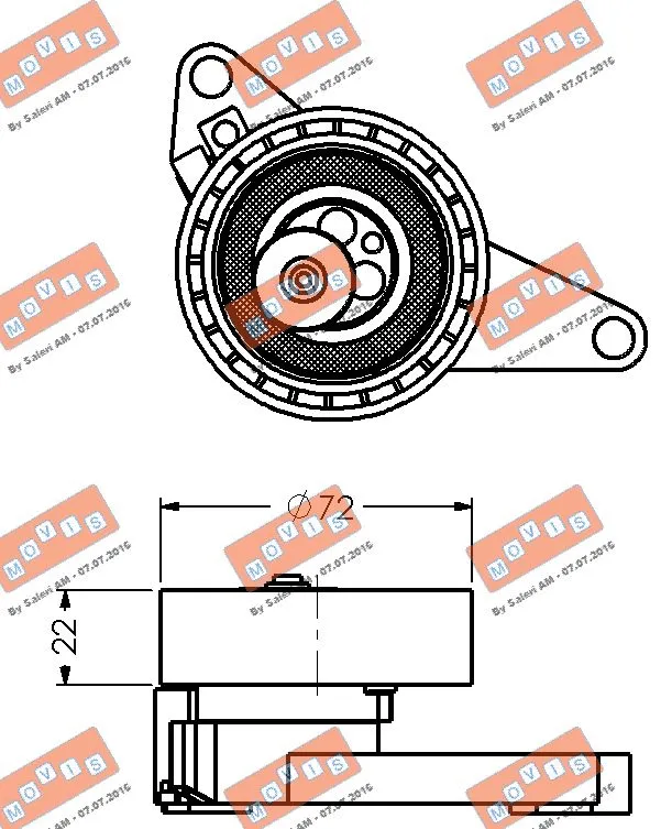 Tensioner Pulley, timing belt
