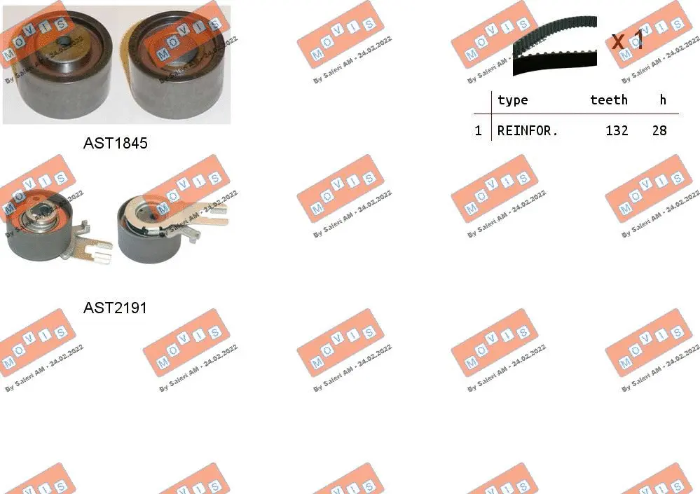 Timing Belt Kit (ASTK1116)