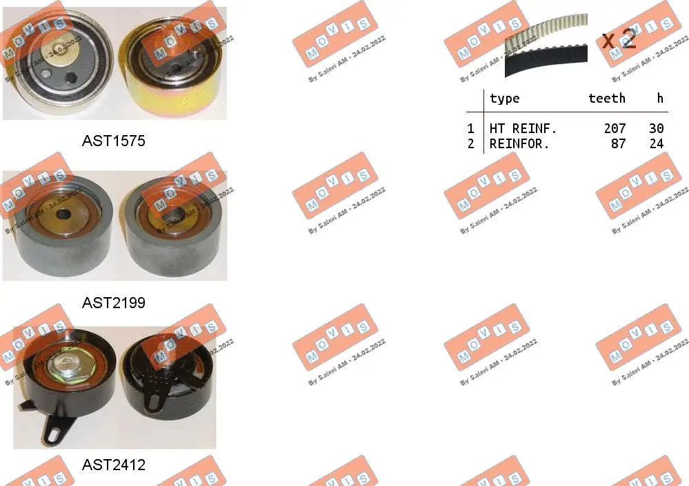 Timing Belt Kit (ASTK1173)