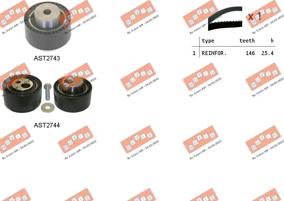Timing Belt Kit (ASTK1083)