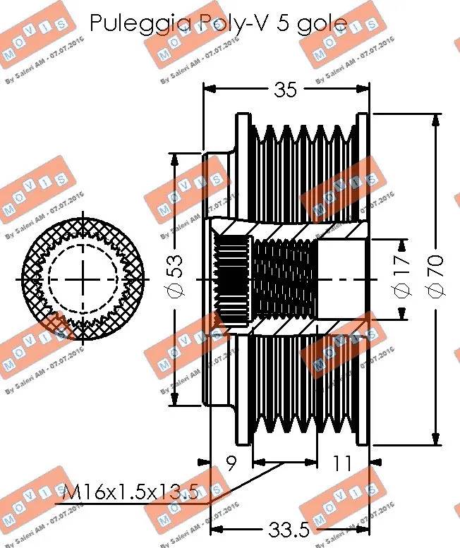 Alternator Freewheel Clutch