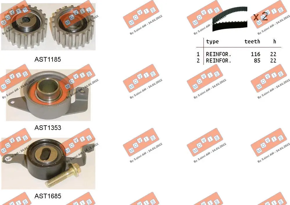 Timing Belt Kit (ASTK0819)
