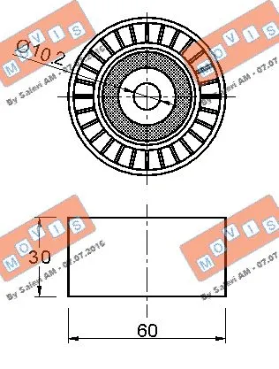 Deflection/Guide Pulley, timing belt
