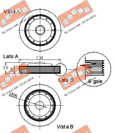 Belt Pulley, crankshaft