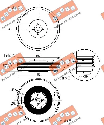 Belt Pulley, crankshaft
