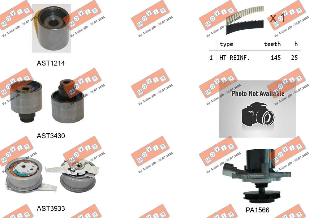 Water Pump & Timing Belt Kit (ASTK1288PA)