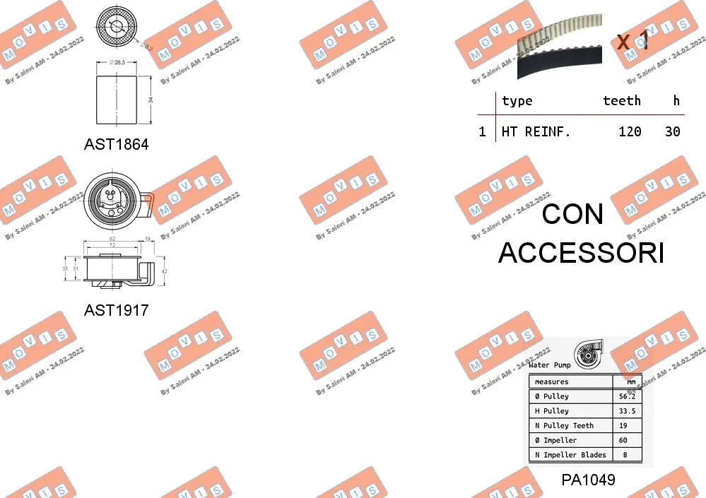 Water Pump & Timing Belt Kit