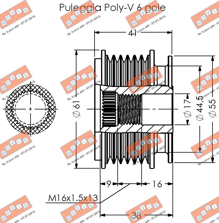 Alternator Freewheel Clutch