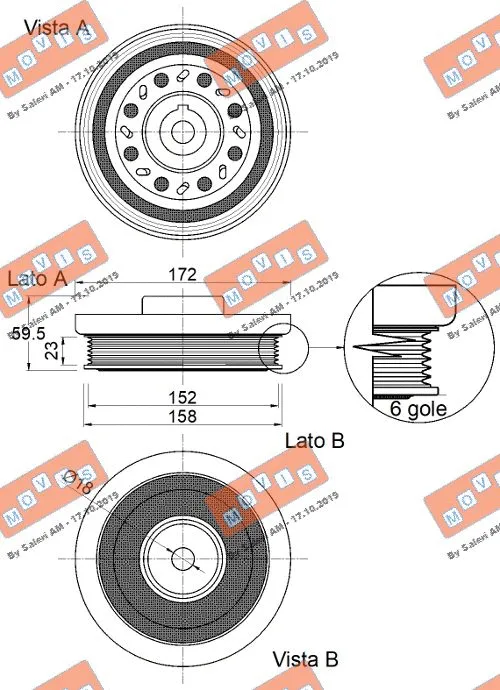 Belt Pulley, crankshaft