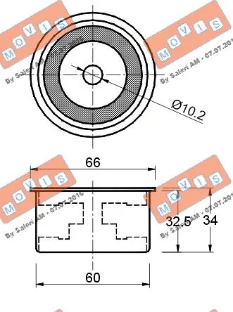 Deflection/Guide Pulley, timing belt