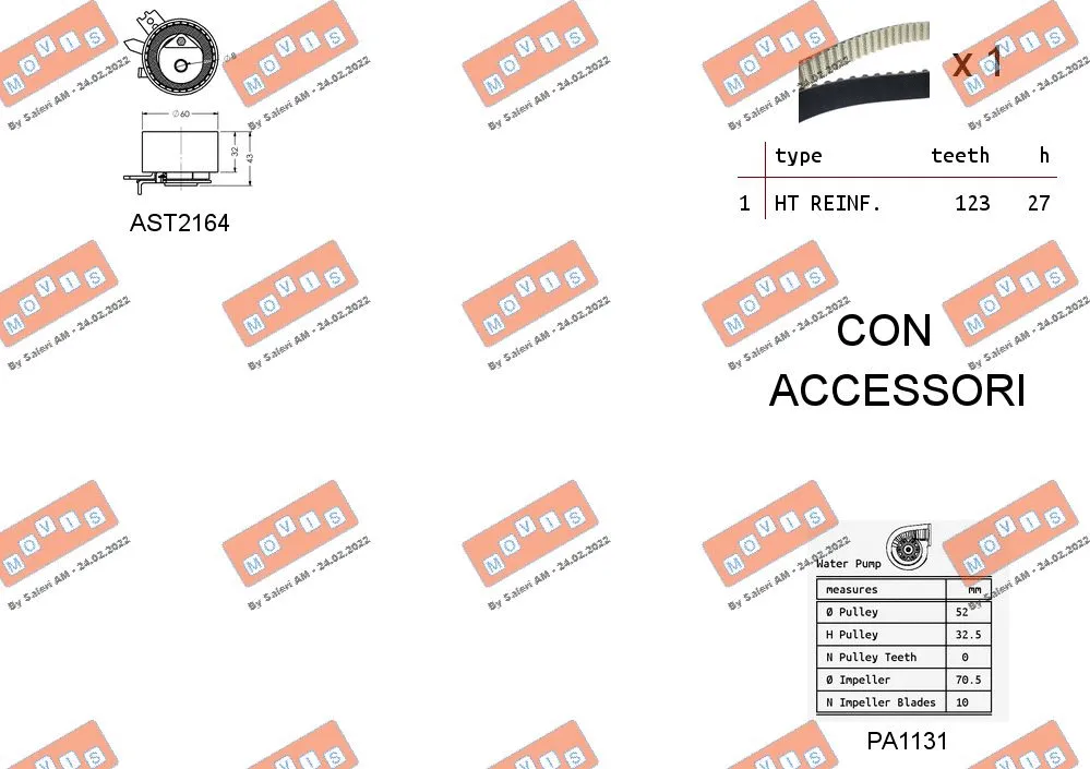 Water Pump & Timing Belt Kit