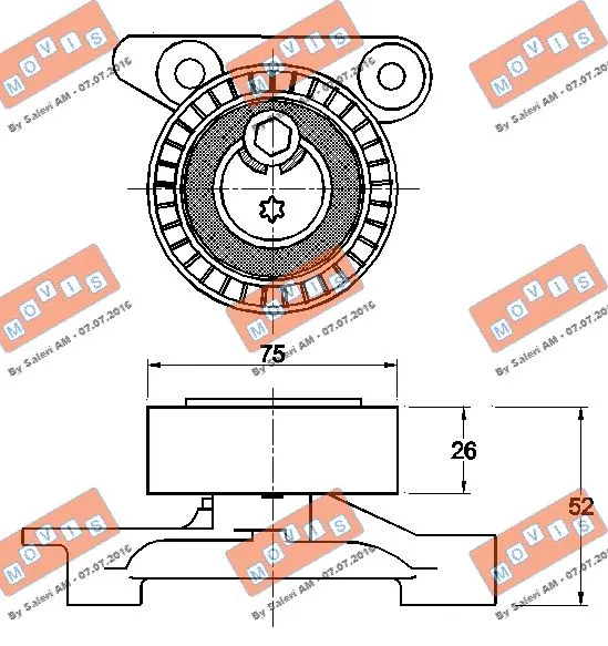 Belt Tensioner, V-ribbed belt