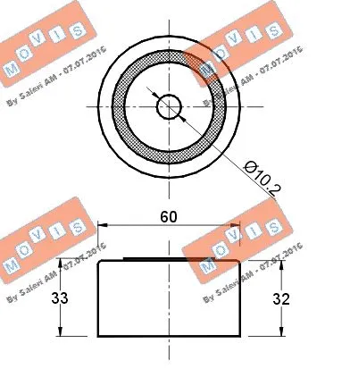 Deflection/Guide Pulley, timing belt