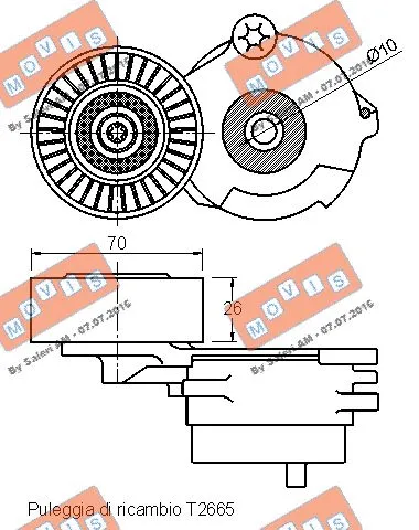 Belt Tensioner, V-ribbed belt