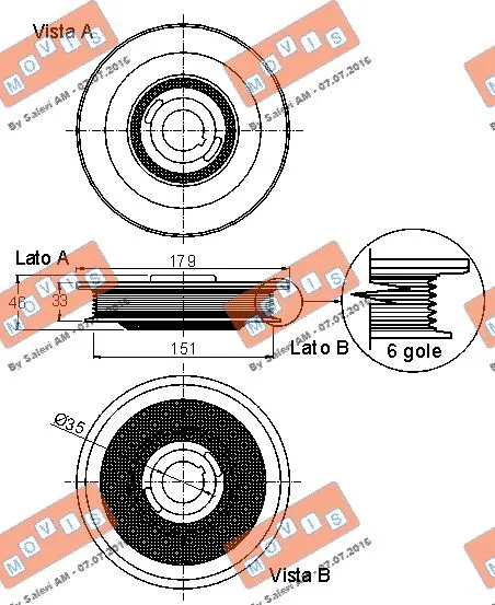 Belt Pulley, crankshaft