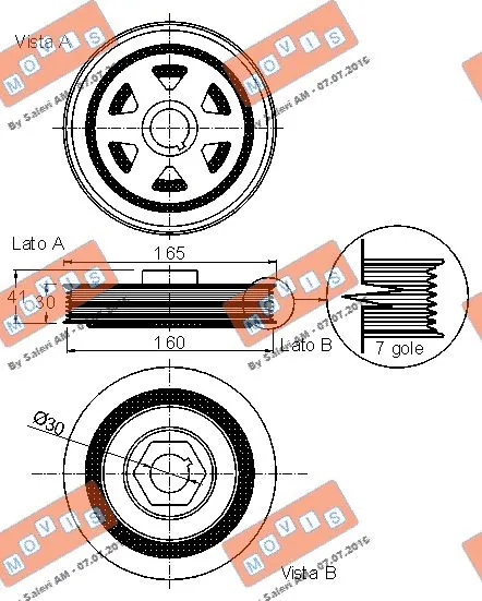 Belt Pulley, crankshaft