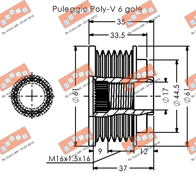 Alternator Freewheel Clutch