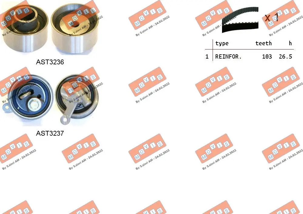 Timing Belt Kit (ASTK1220)