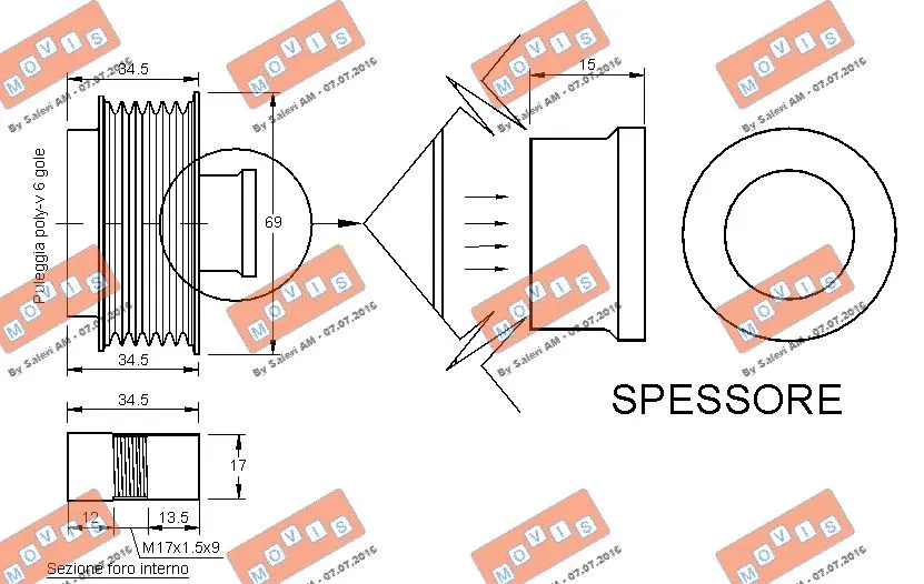 Alternator Freewheel Clutch