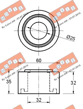 Deflection/Guide Pulley, timing belt