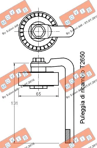 Belt Tensioner, V-ribbed belt